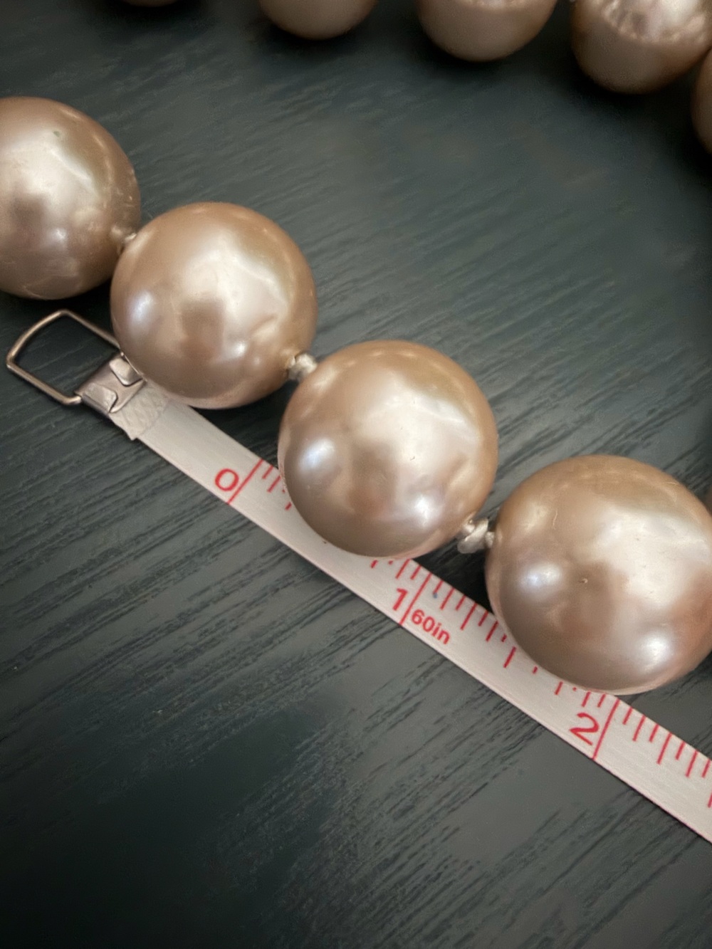 Chunky Faux Pearl Statement Necklace - Picture 4 of 5